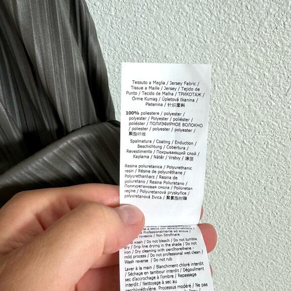 Max Mara Osso Pleated Dary Gray Tunic Women’s Large NWT - Picture 6 of 8